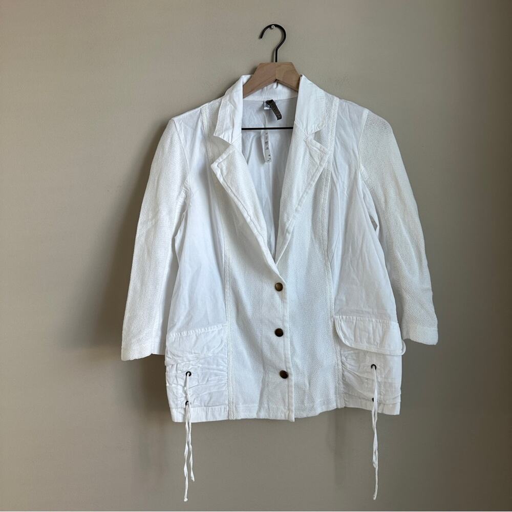 XCVI White Utility Jacket Women’s Large NWT
